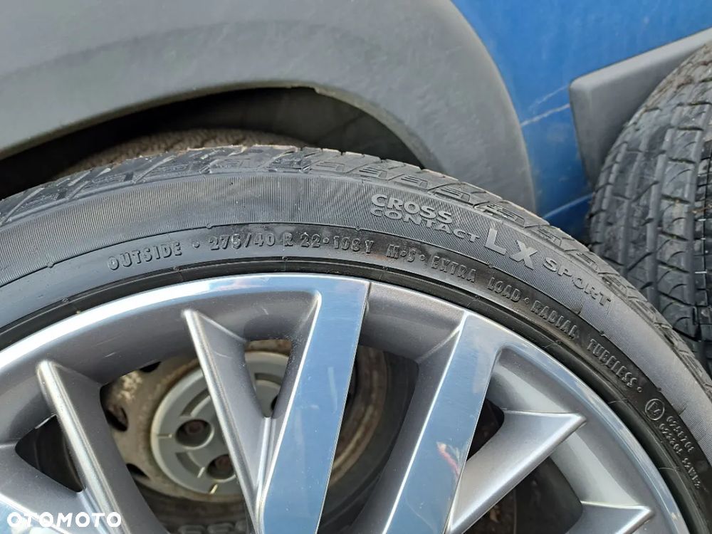 Felgi Koła letnie Range Rover Sport SVR 22 Cale 10Jx22 ET 42.5 FK6M-1007-BA 275/40R22 108Y Continental CrossContact LX Sport 275/40R22 108 Y DOT1017 2017 Rok - 9