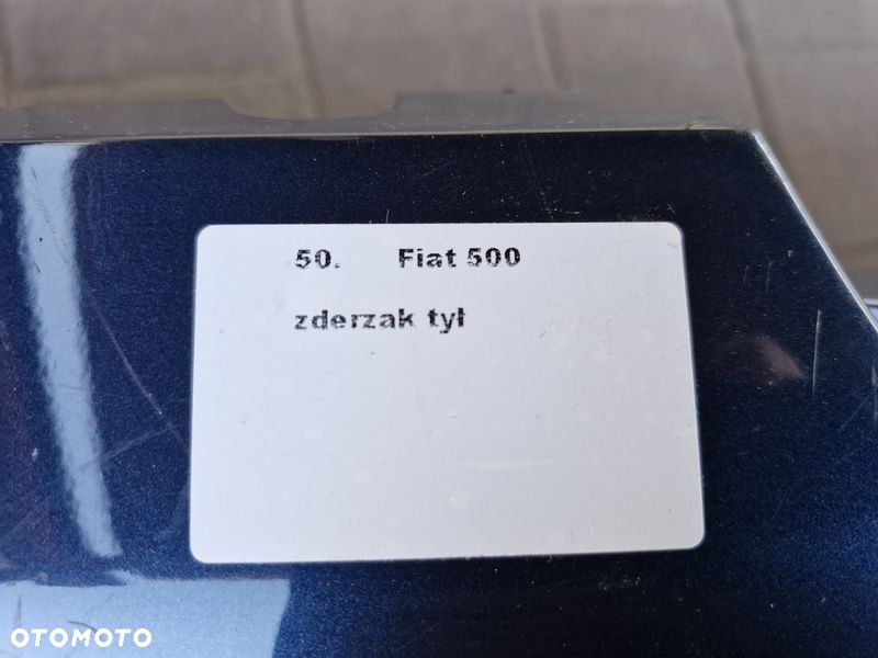 fiat 500 przedlift 07-15 zderzak tył tylny bez pdc - 2