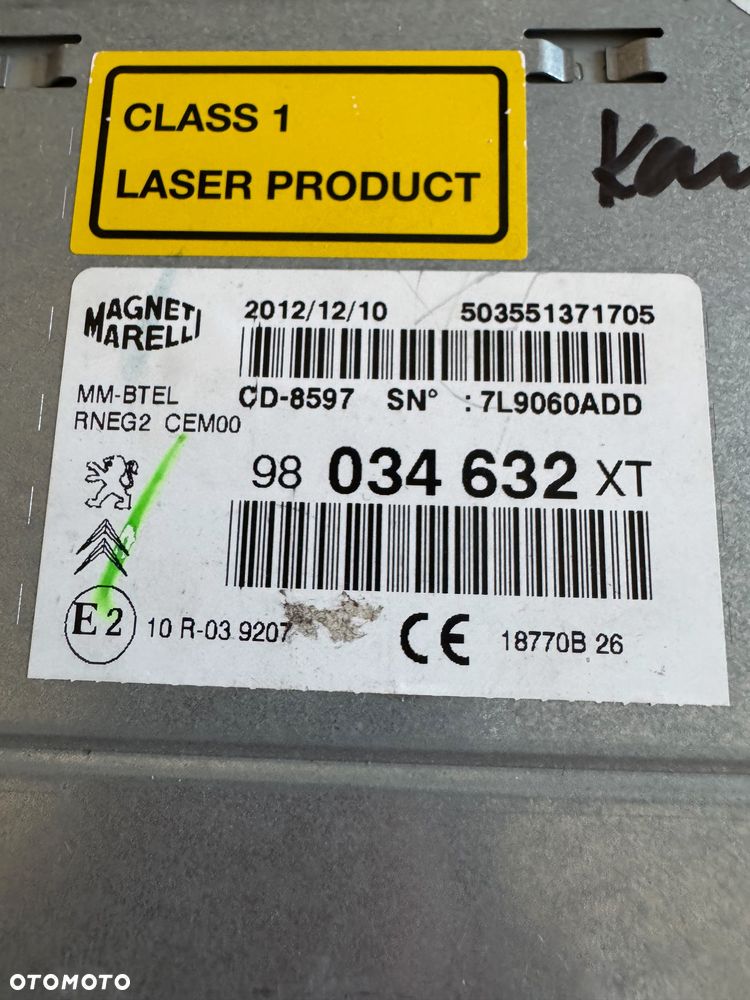 NAWIGACJA CITROEN PEUGEOT FIAT RT6 KAMERA 98039693xn 98034632xt 96785064ZD 98067080XT 98083777XT - 2