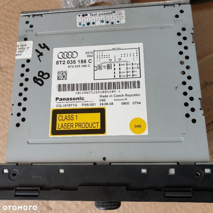 AUDI A4 IV B8 RADIO CD  8T2035186C 08R - 2