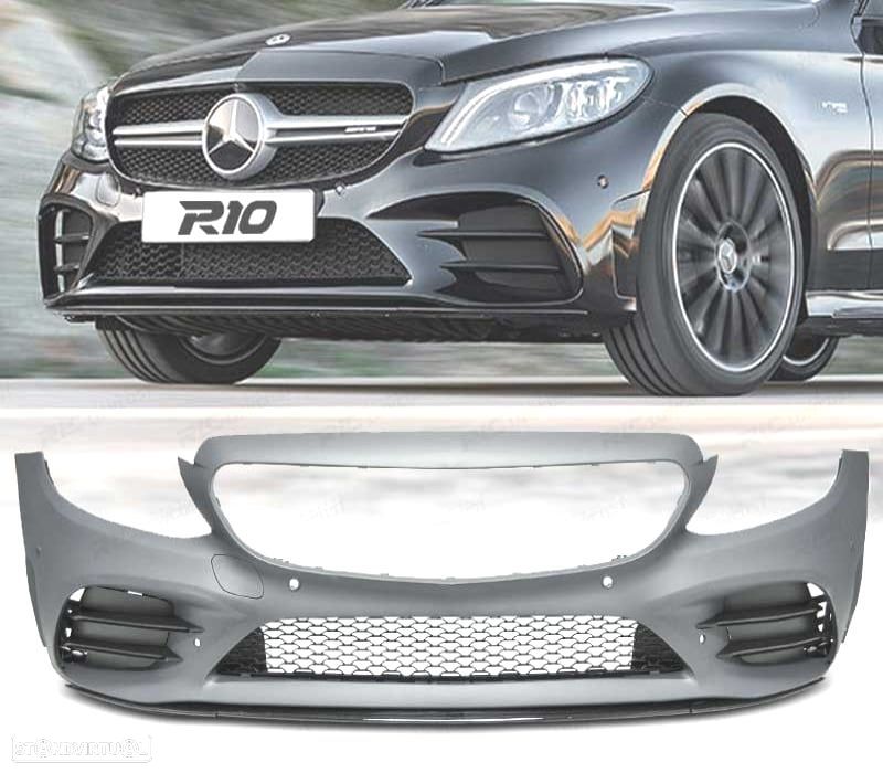 PARA-CHOQUES FRONTAL MERCEDES CLASE C W205 18-21 LOOK AMG - 1