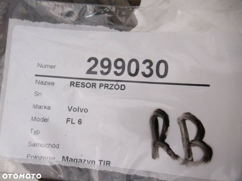 RESOR PRZÓD  VOLVO FL6 1985 - 2000 FL 608 184 kW [250 KM] 4x2 1995 - 2000 - 9