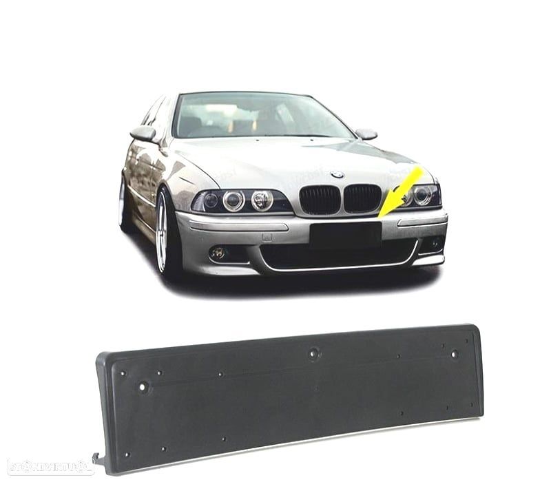 SUPORTE DE PLACA DO PARA-CHOQUE DIANTEIRO BMW E39 95-03 - 1