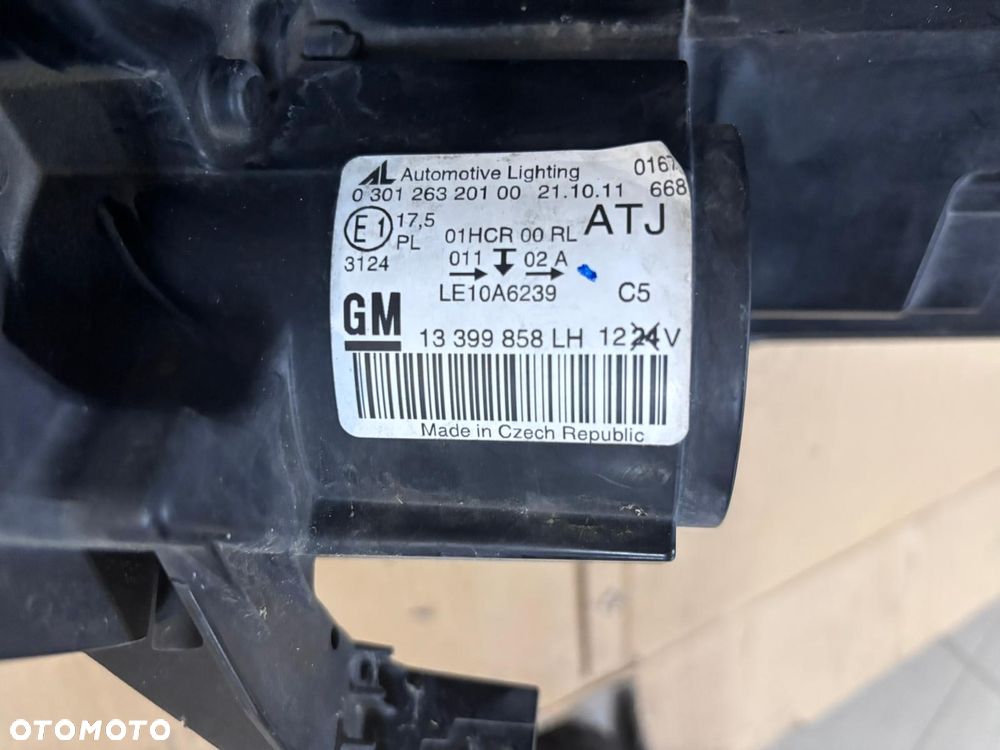 OPEL ZAFIRA C LAMPA PRZEDNIA LEWY PRZÓD 13399858 EUROPA - 6