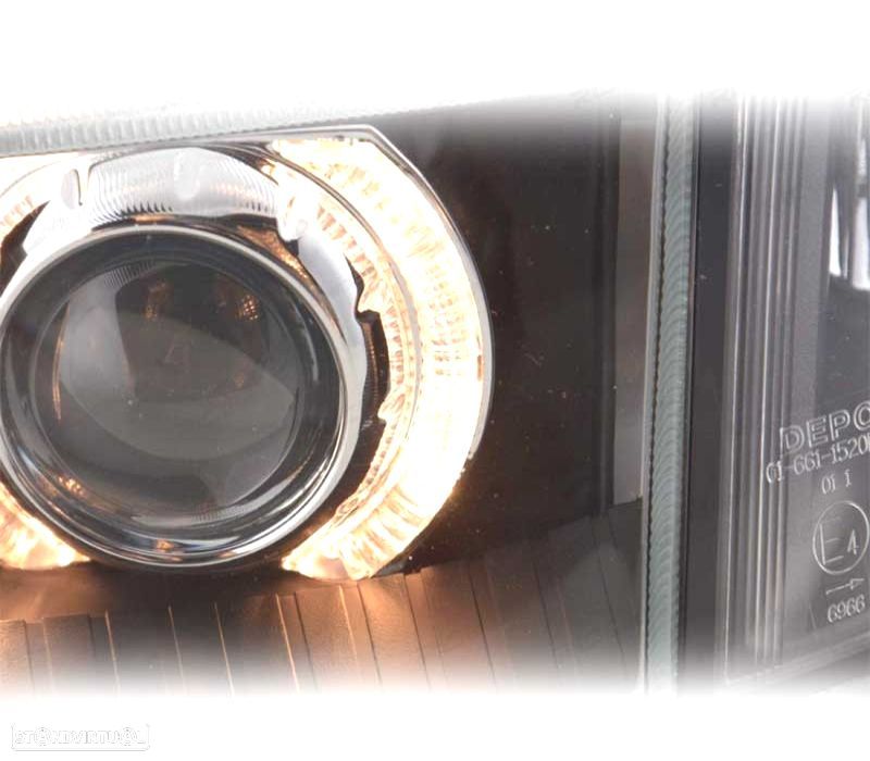 FARÓIS ANGEL EYES FIAT PUNTO 93-99 FUNDO PRETO - 4