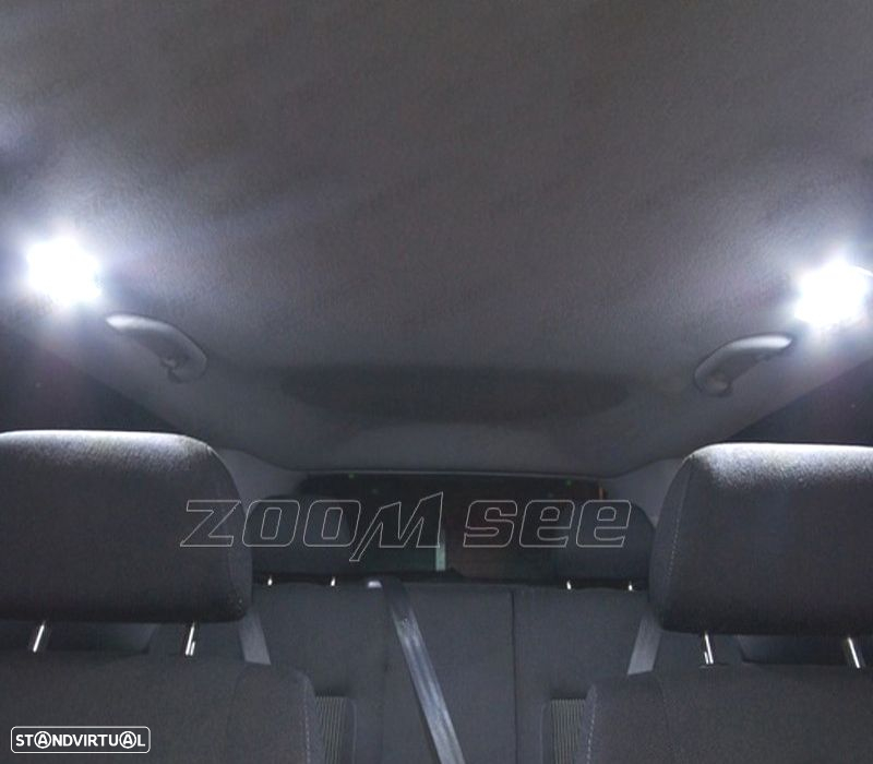 KIT COMPLETO DE 15 LAMPADAS LED INTERIOR PARA VOLKSWAGEN VW GOLF 4 MK4 JETTA GTI 99-05 - 4