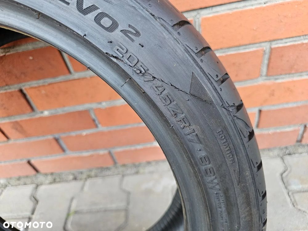 (O167) 205/45ZR17 88W 7,3mm 17r / Hankook Ventus V12 evo2 - 7