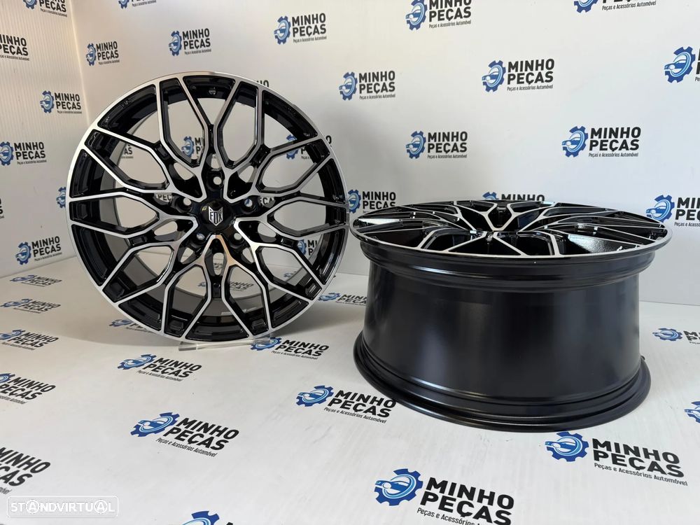 Jantes Fox FX9 em 18 (5x120) Preto e Polido - 5