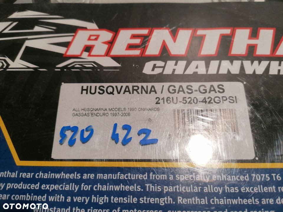 HUSQVARNA GAS GAS RENTHAL zębatka 520 42 Z 90-08r - 4