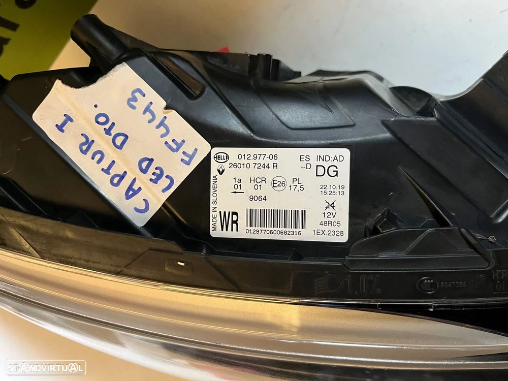 Renault Captur I - FAROL LED DIREITO - FF443 - 5