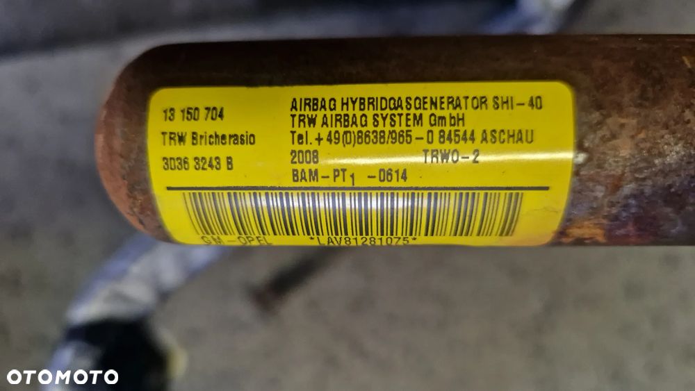 OPEL CORSA D KURTYNA POWIETRZNA LEWA 13150704 - 3