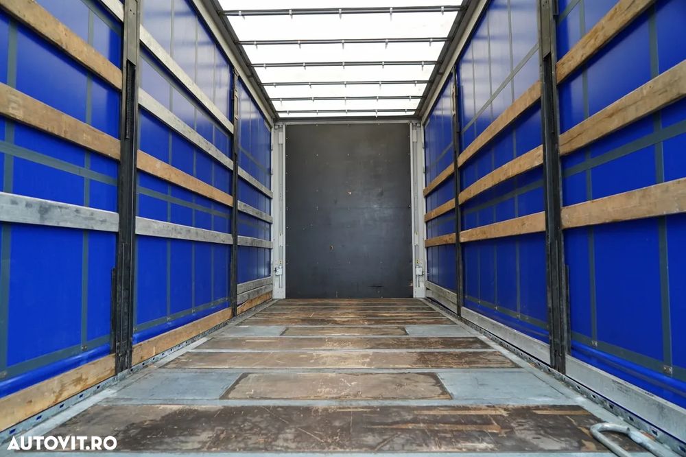 Wecon REMORCA - 7,7 M / AXĂ CULISANTĂ / ACOPERIȘ CULISANT / ȘINGURI CĂRUCIOR / SAF - 20