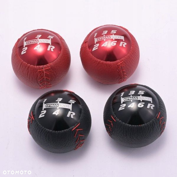 Gałka zmiany biegów MUGEN 5gear skóra z aluminium - gwint m10x1.5 EPMAN - 4