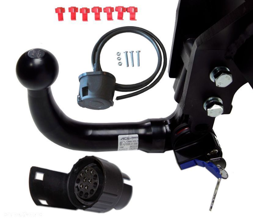 WYPINANY AUTOMAT HAK HOLOWNICZY + WIĄZKA 7 PIN JEEP GRAND CHEROKEE + COMMANDER 05-11 WH WK XH - 8