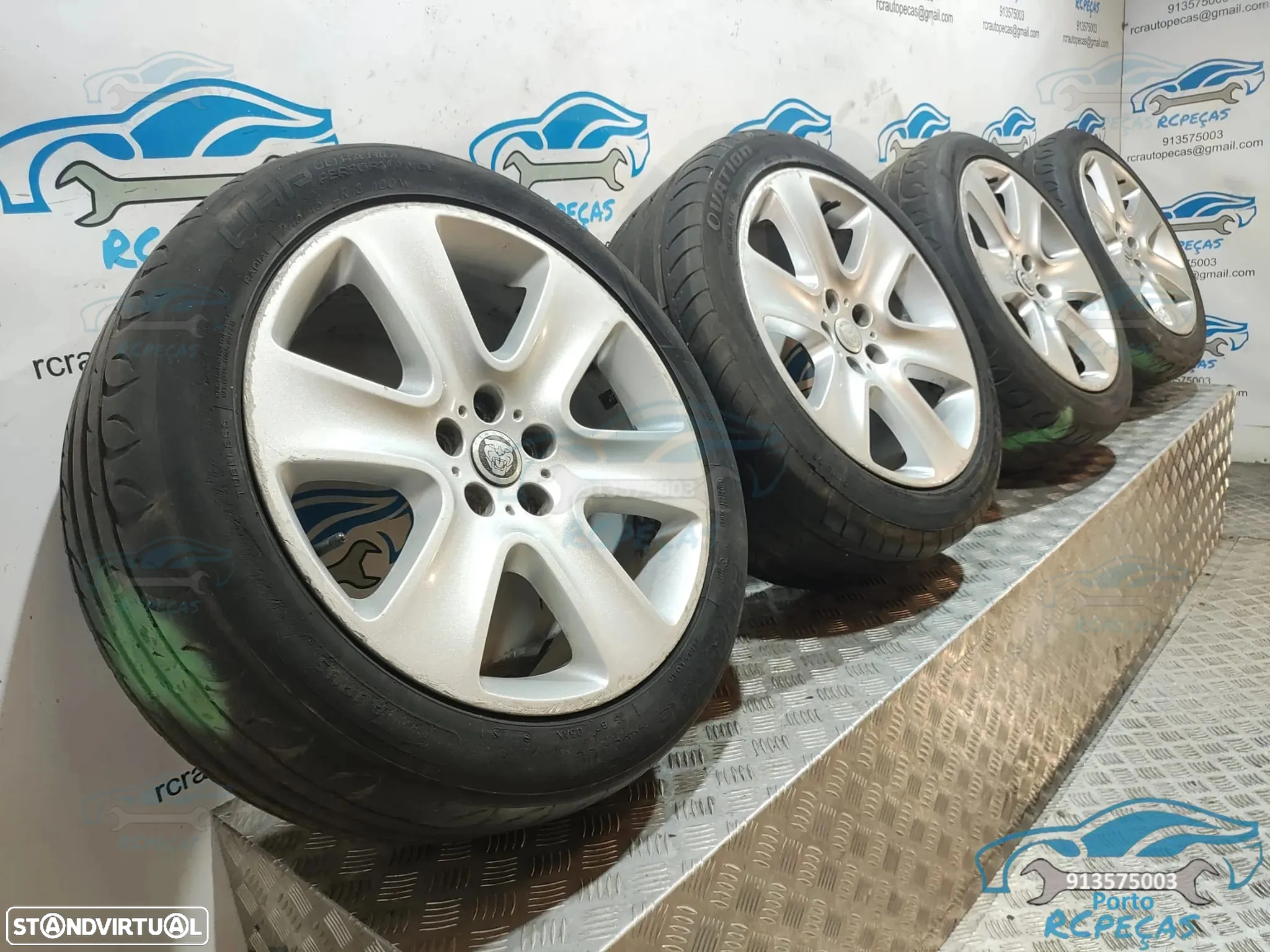 Jantes Originais 18" Jaguar - 5x108 - 8,5J | ET49 - Jante | 18 Polegadas | 8X231007BA | 5 x 108 | 245 45 18 | Conjunto - 7