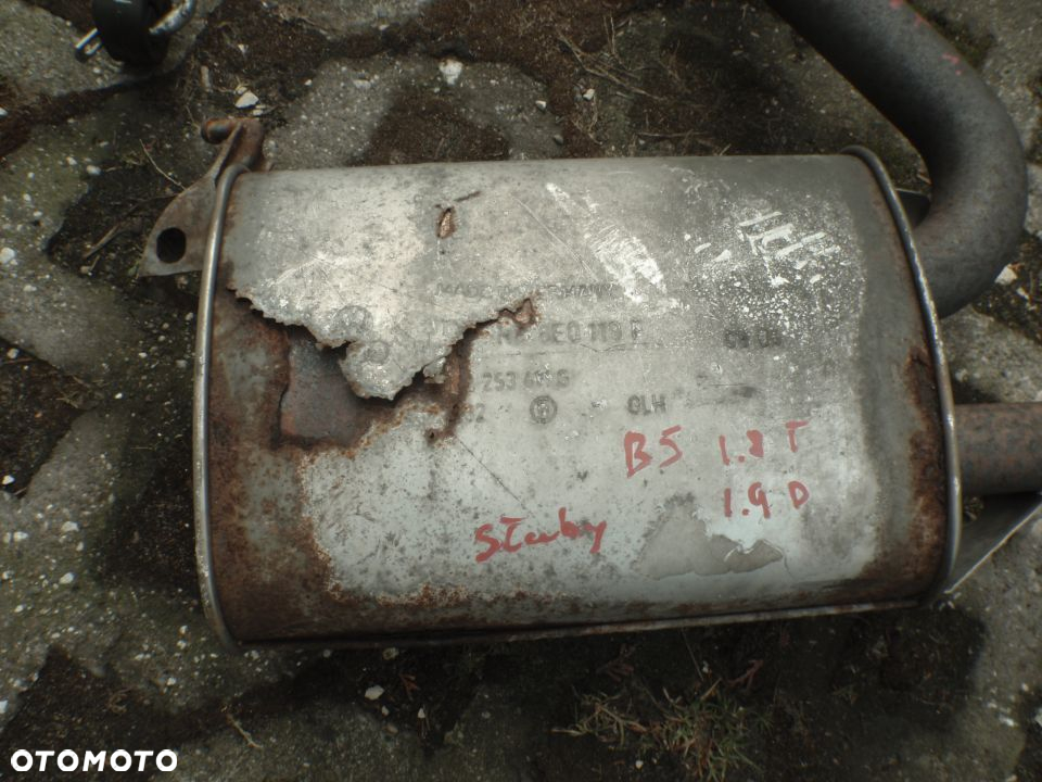 wydech tłumik rura passat b5 golf III 3 IV 4 ibiza octavia I lupo arosa oryginał jak nowy - 8
