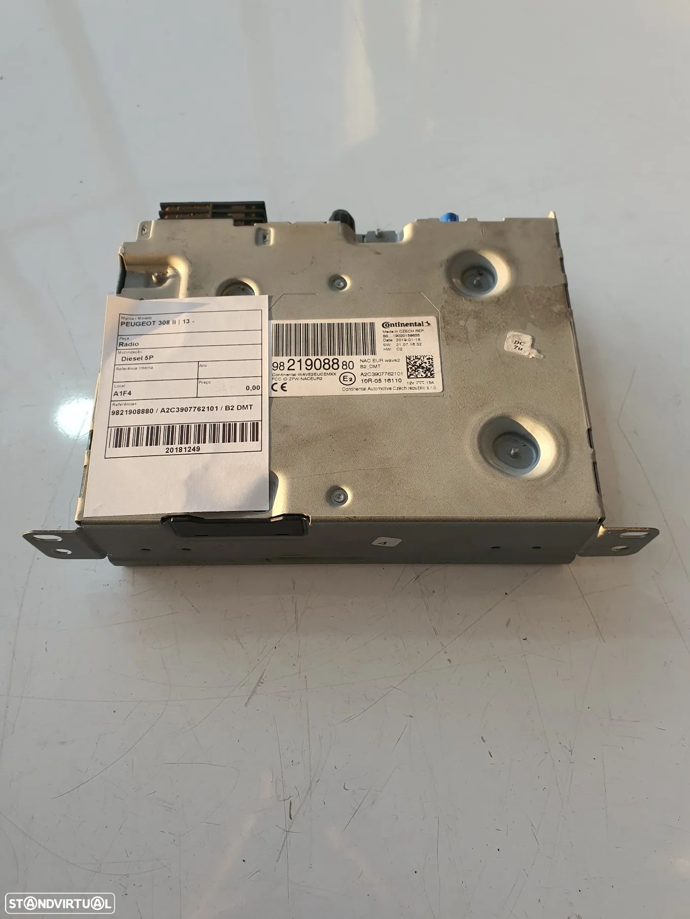RADIO PEUGEOT/ CITROEN 9821908880 - 1