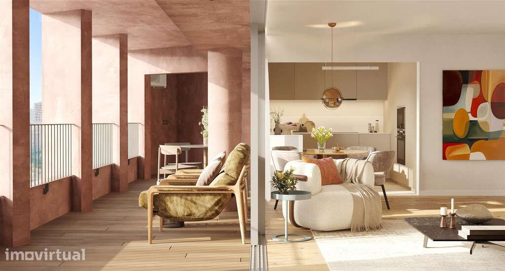 Apartamento T2 com lugar de garagem em zona de Celas - Grande imagem: 4/7
