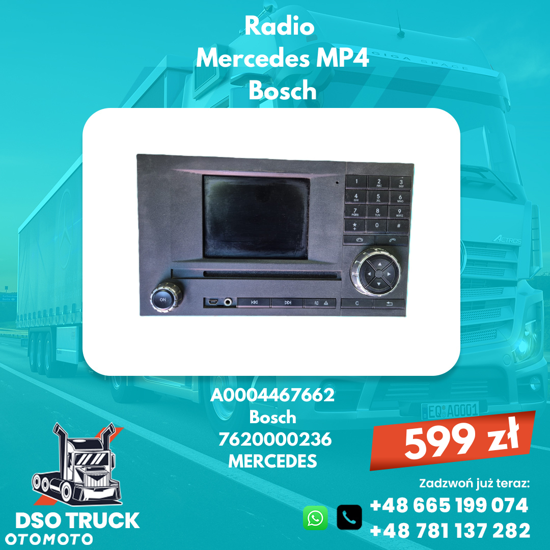 Radio A0004466662 A0004467662 Bosch Mercedes MP4 - 2