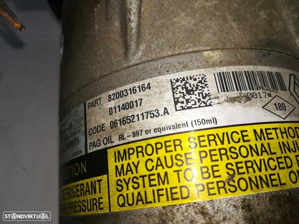 COMPRESSOR AR CONDICIONADO RENAULT MEGANE II BREAK FAMILIAR 2006 -0017 - 4
