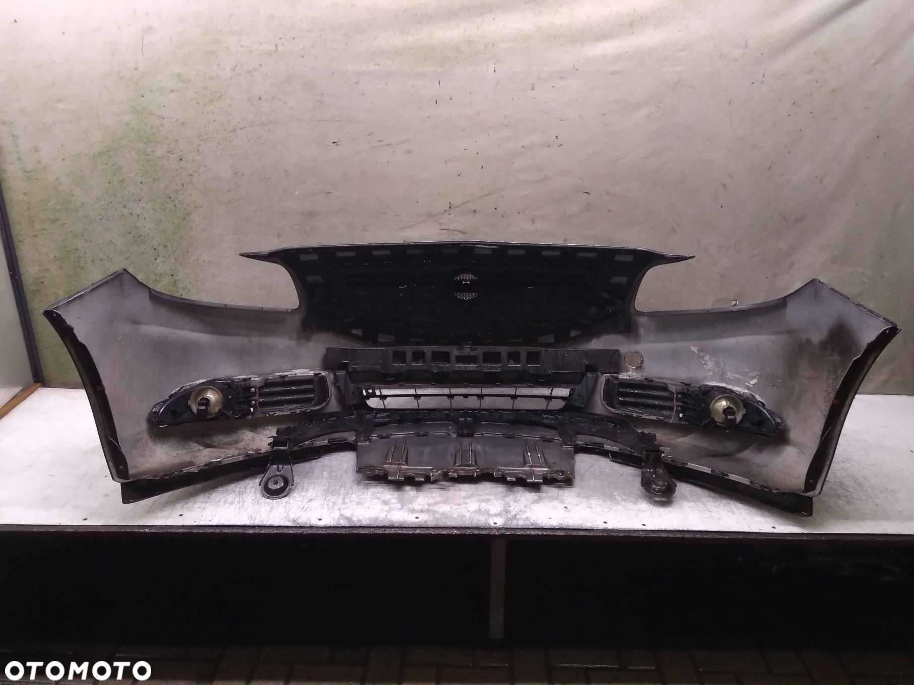 ^ ZDERZAK PRZÓD PRZEDNI OPEL INSIGNIA A I 1 Z22C CZARNY HALOGENY - 4