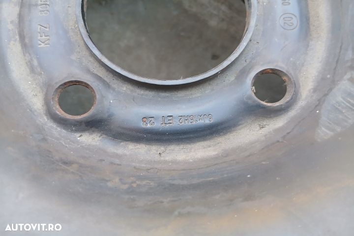 Roata de rezerva R15 2150750 6JX15H2 ET23 KFZ8055 185/55 R15 2150750 - 5