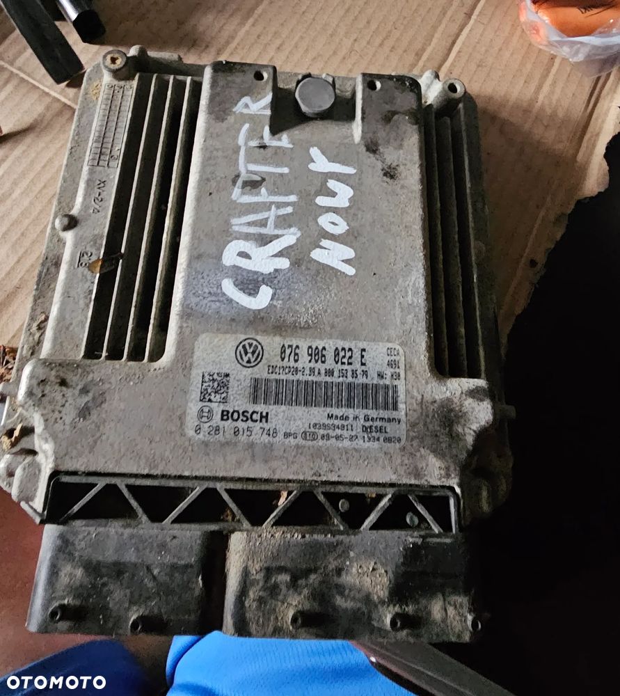 Sterownik komputer silnika Vw Crafter 0281015748 076906022E - 1