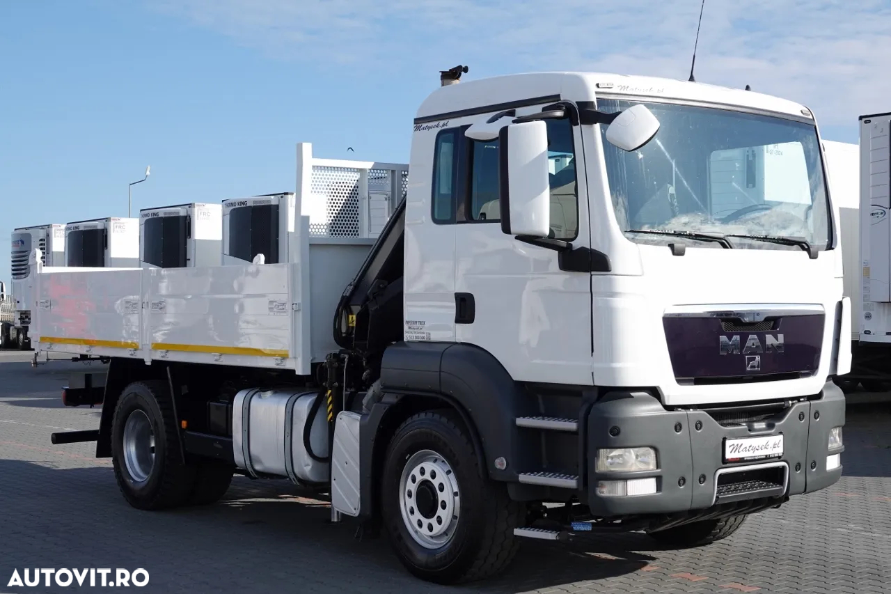 MAN TGS 18.400 / 4x4 / BASCULANTE - 4,7 M + HDS HIAB 111 inaltime: 7,4 m / MANUAL / PALET / RADIO CONTROL - 15