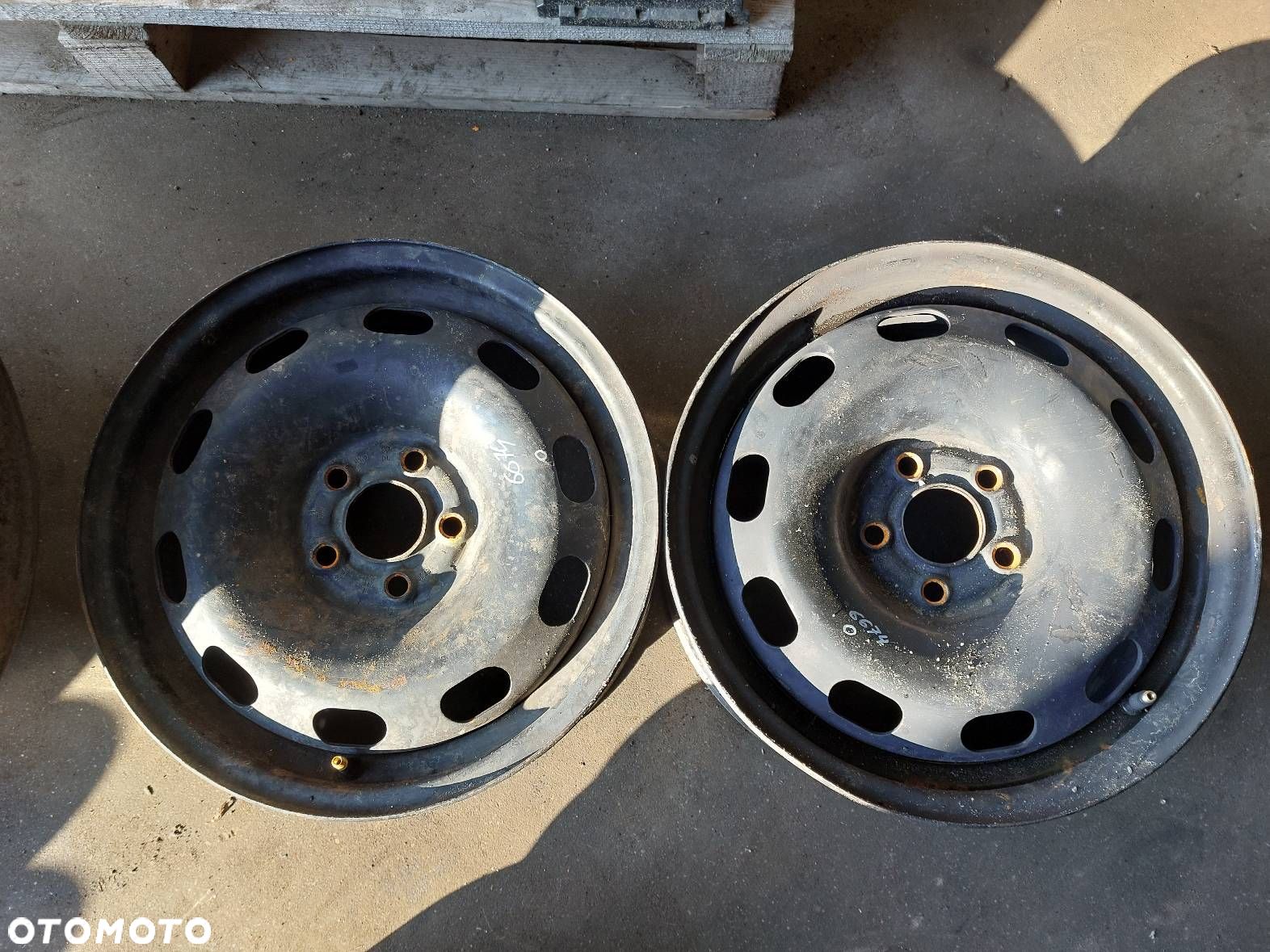 FELGA STALOWA 2 SZT 5x100 6Jx15 ET38 FI57,1 SEAT SKODA VW 1J0601027Q - 1