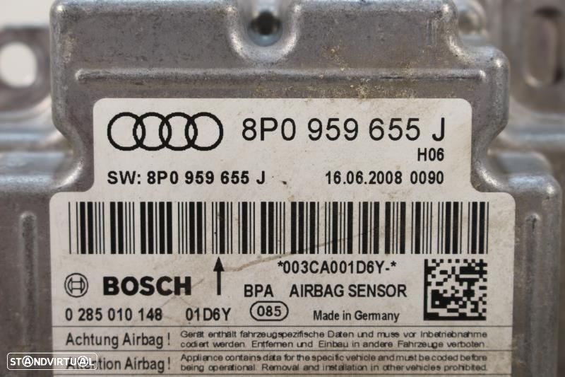 Centralina De Airbags Audi A3 Sportback (8Pa)  8P0959655j / 0285010148 - 2