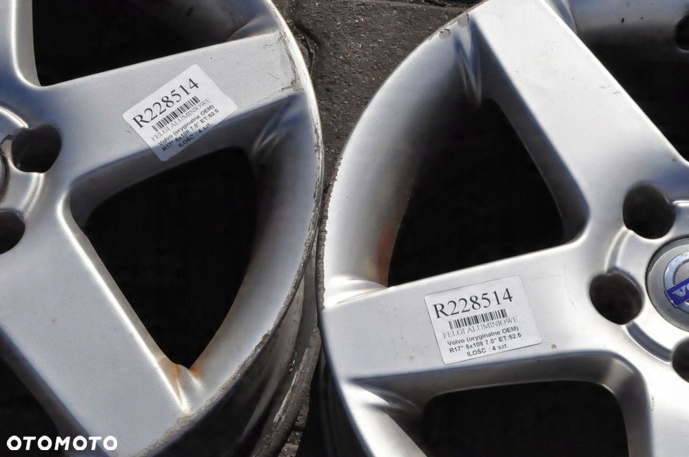 VOLVO C30 S40 V50 FELGI ALUMINIOWE R17 7J 5X108 ET 52.5 30671415 - 12