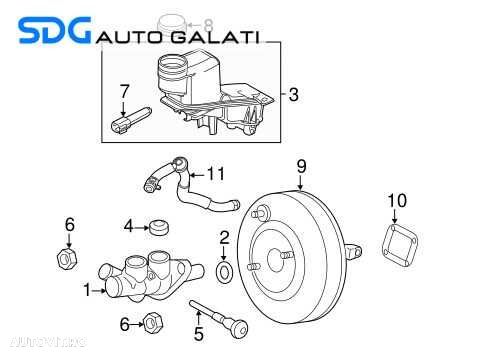Tulumba Vacuum Vacum cu Vas Pompa Presiune Lichid Ulei Servo Frana Servofrana Ford Fusion 2002 - 2012 Cod 5S6Y-2B195-AC [C5223]