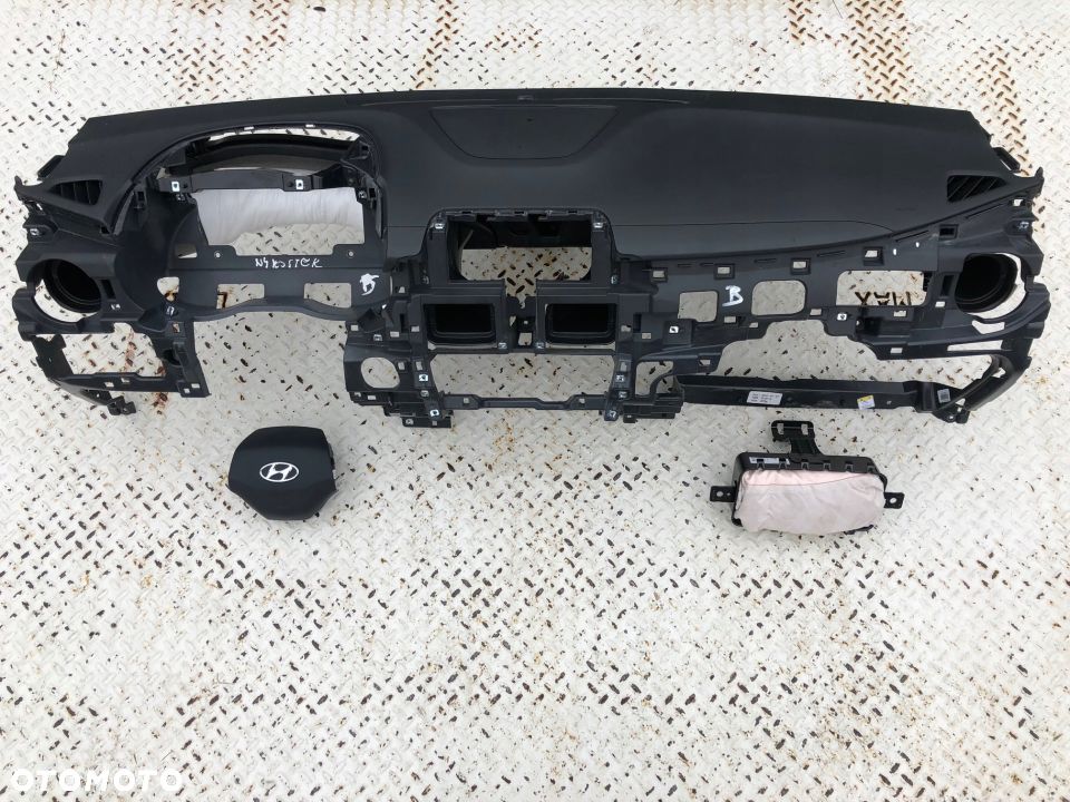 HYUNDAI KONA DESKA KONSOLA KOKPIT PULPIT PÓŁKA PARAPET AIR BAG PODUSZKI AIRBAG regeneracja Raz2 - 1