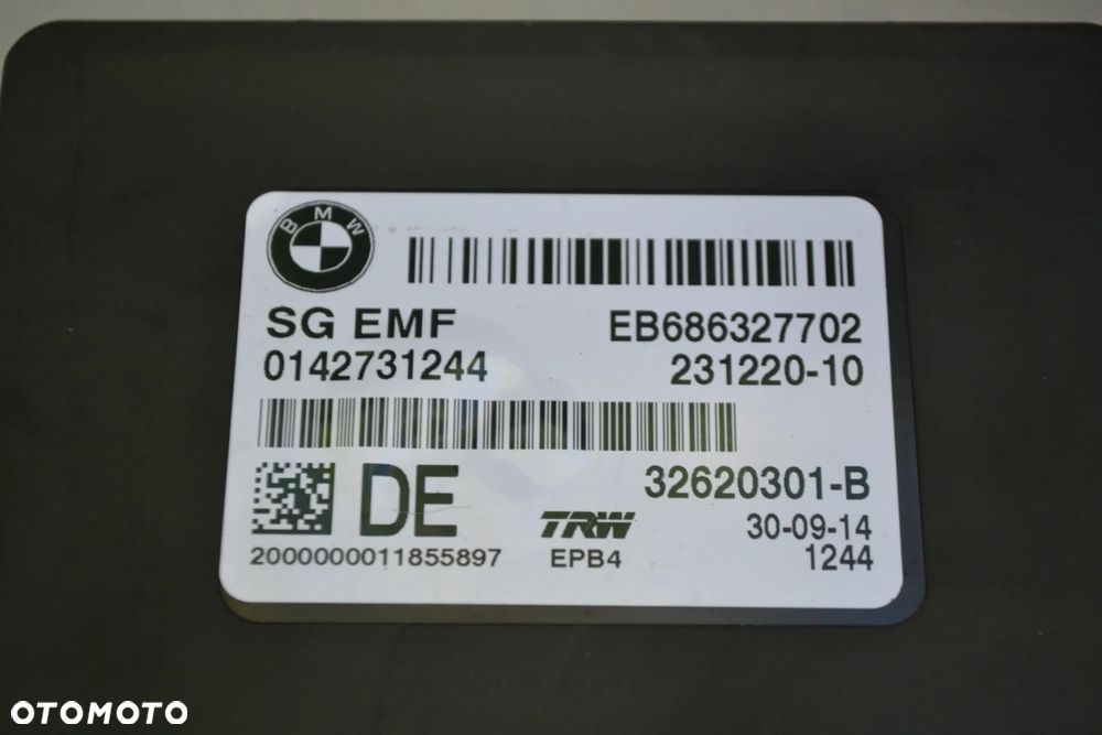 BMW 5 F10 F11 MODUŁ STEROWNIK HAMULCA RĘCZNEGO 231220 - 2
