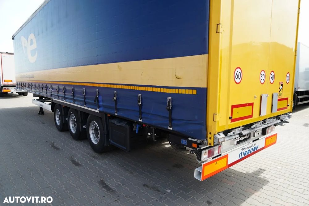 Krone CORTINĂ KRONE / MEGA / ACOPERIȘ RIDICAT / PRELATĂ ARMATĂ / PLATĂ JOSĂ / - 11