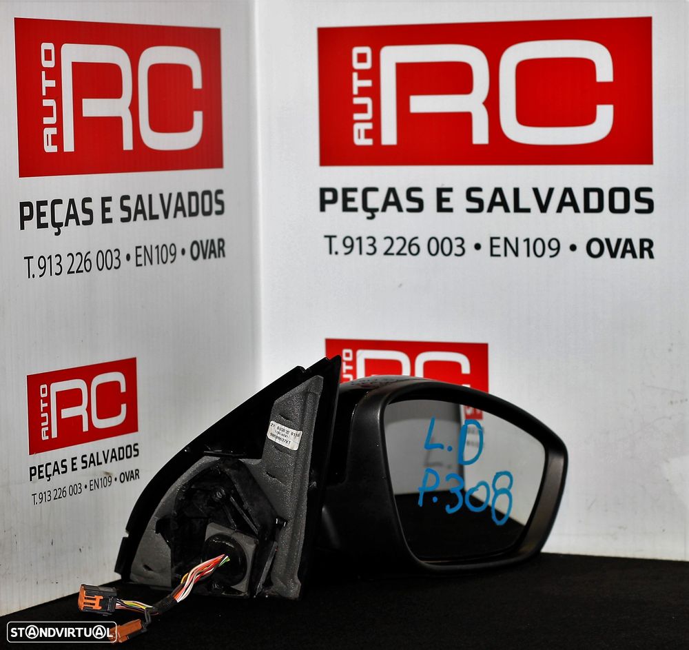 ESPELHO RETROVISOR DIREITO PEUGEOT 308 - 1