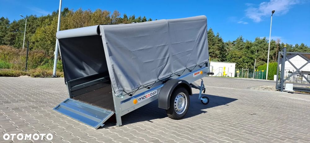 Neptun DOSTAWA Przyczepka 236x129x110cm N7-236 ptw Lekka przyczepa jednoosiowa ze stelażem i plandeką h-110cm! UCHYLNA!GN128 - 4