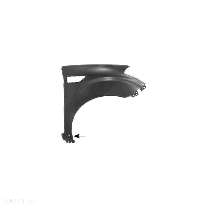 Aripa fata Kia Soul (Am), 10.2008-09.2011, partea Dreapta, cu gaura pentru semnalizare, 663212K500, 416502-1 cu gaura pentru ornament - 1