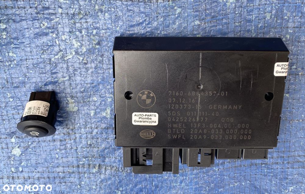 BMW X5 F15 HAK HOLOWNICZY SKŁADANY MODUŁ PRZYCISK ORYGINAŁ 13 PIN - 2