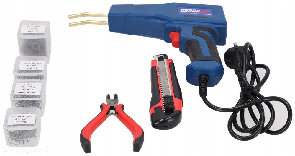 Zgrzewarka do plastiku DEDRA moc 50W max temp. 500 stopni zszywki 4x100 szt - 14
