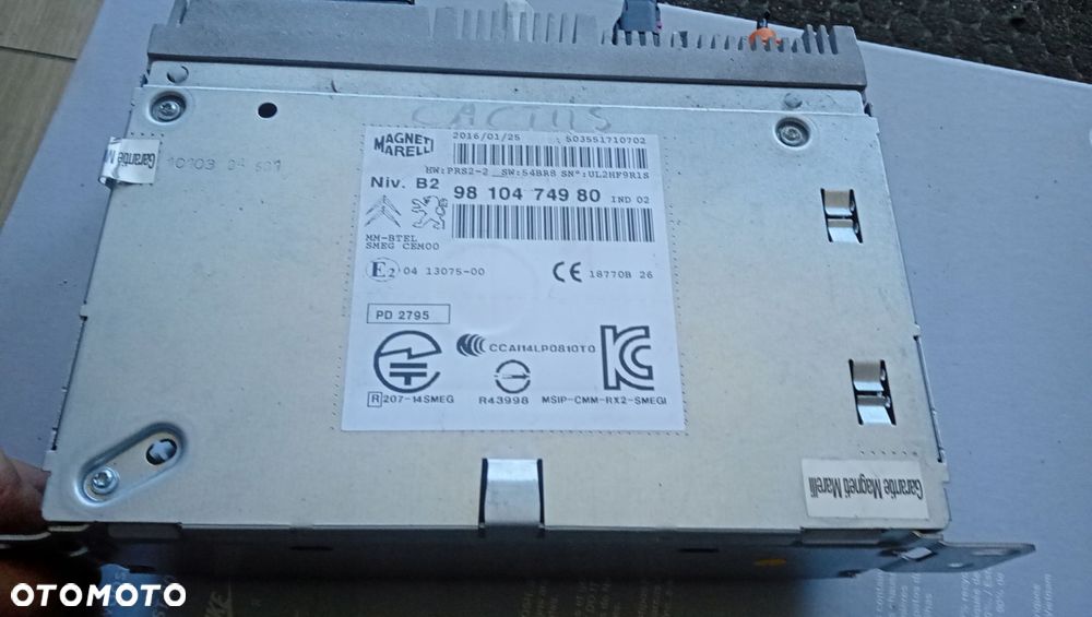 radio citroen c4 cactus 9810474980 - 1