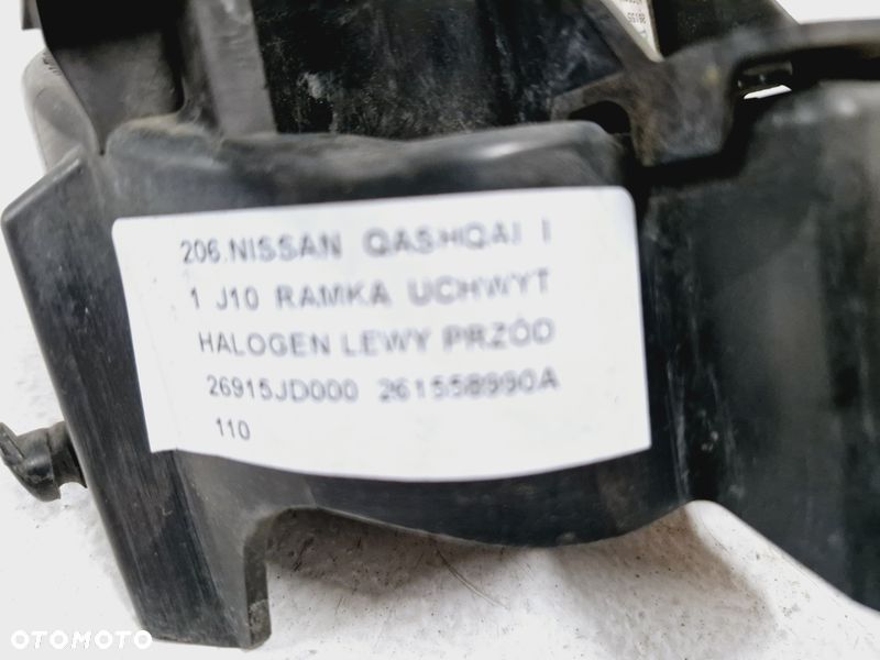 qashqai j10 halogen lewy przód lampa przeciwmgielna ramka 26915jd000 261558990a - 3