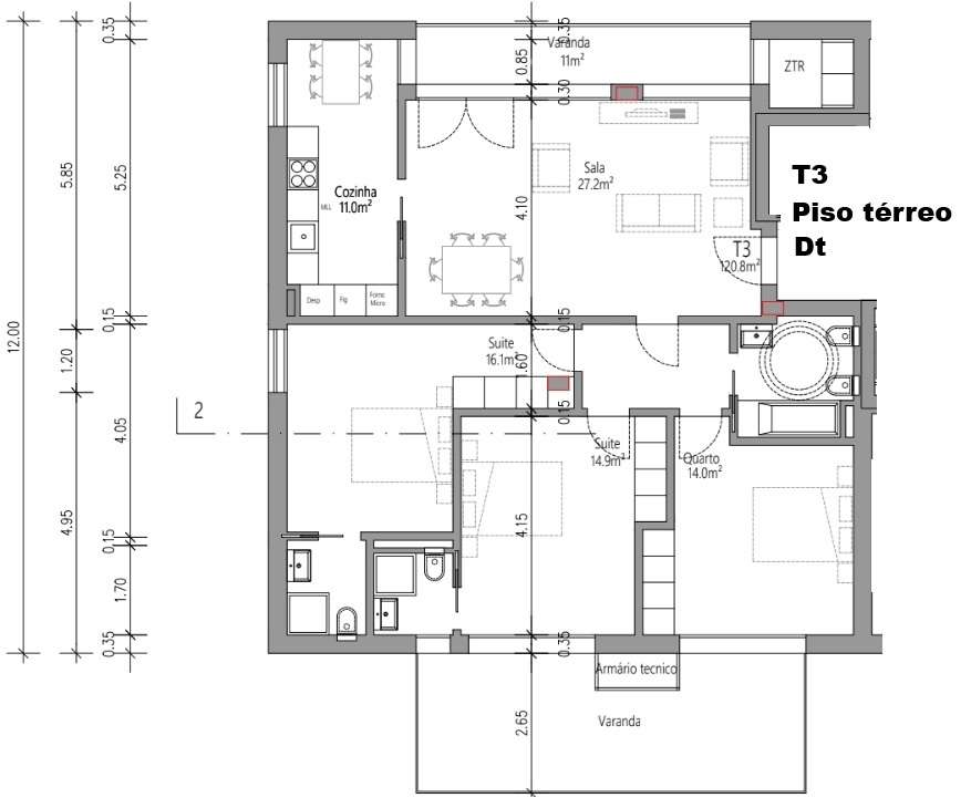 Apartamento T3 - Guarda Inglesa - Coimbra/Venda - Grande imagem: 3/5