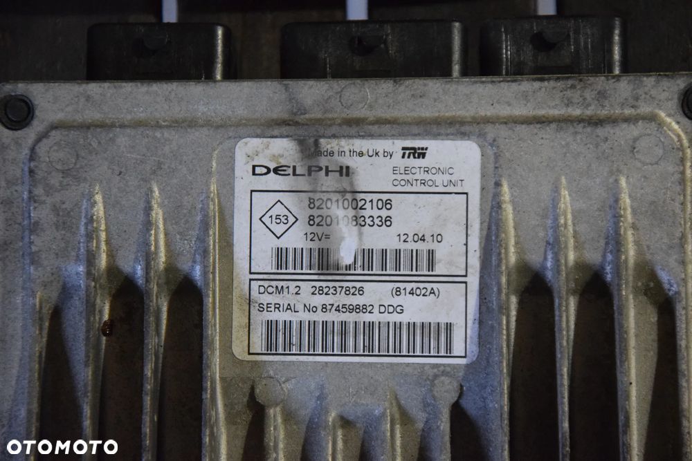 Zestaw startowy Dacia Logan I 08-12 1.5 dci 8201002106 8201083336 Sterownik silnika - 2