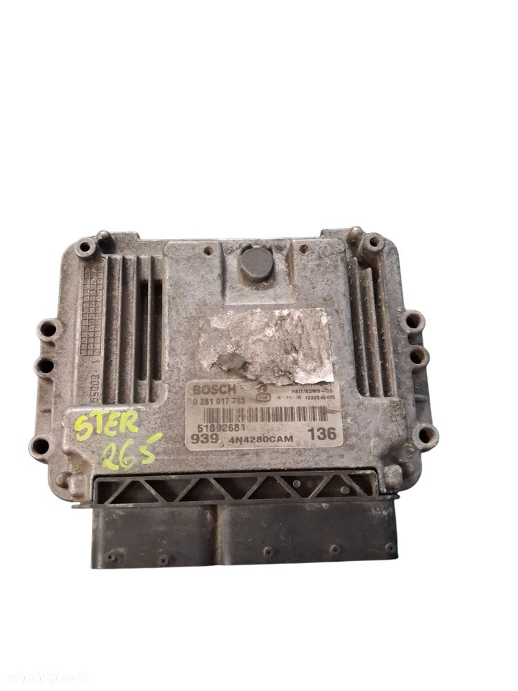Sterownik KOMPUTER SILNIKA ECU ALFA ROMEO 159 0281017783 - 1