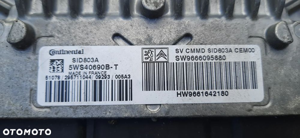 Citroen c4 picasso 2.0 hdi Automat zestaw startowy 9666095880 9661642180 sid803a 5ws40690b 9664058780 02 - 3