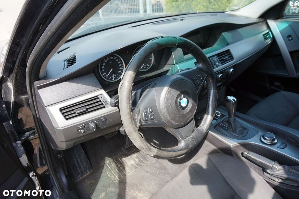 BMW 5 E61 KOMBI 2005 668 2.5 D M57D25 177KM GA6HP26Z CZARNY na części - 10