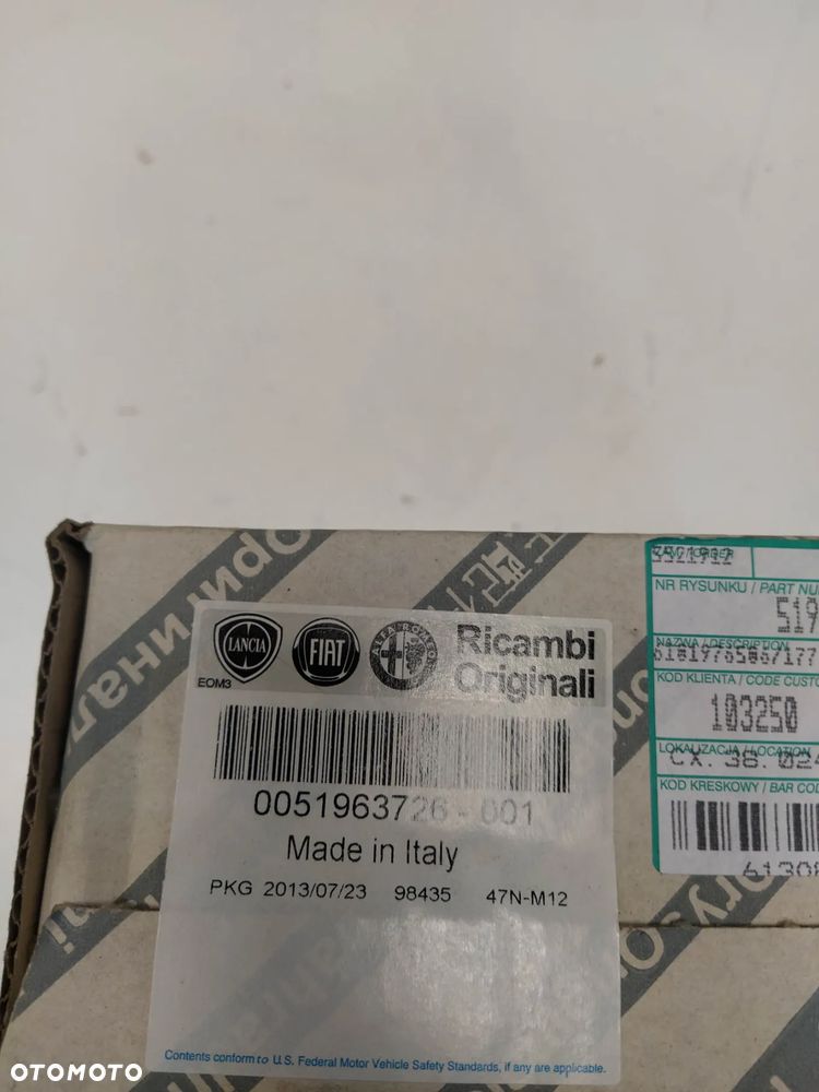 FIAT FIORINO 07- LINEA QUBO CITROEN NEMO PEUGEOT BIPPER  BIPPER TEPEE NOWA ORYGINALNA PODUSZKA AMORTYZATORA MOCOWANIE PRAWY PRZÓD PRZEDNIE - 5