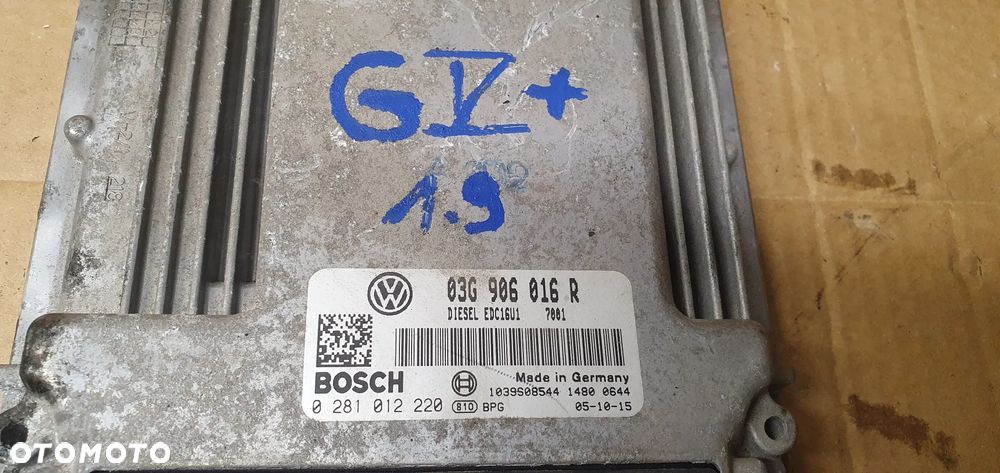 Sterownik komputer silnika VW Golf V Plus 1.9 TDI 03G906016R - 4