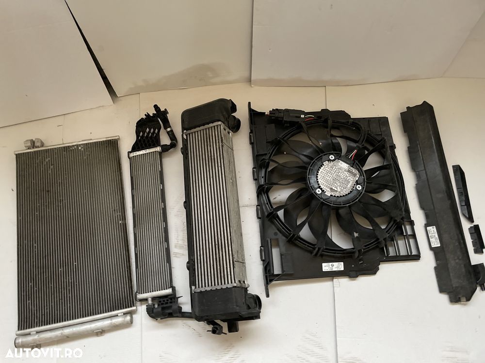 Radiator BMW seria 5 G30 G31 srria 7 G11 G12 cima intercooler ventilat - 1